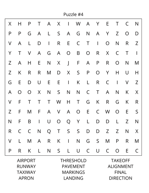 Air Traffic Control Word Search: Large Print