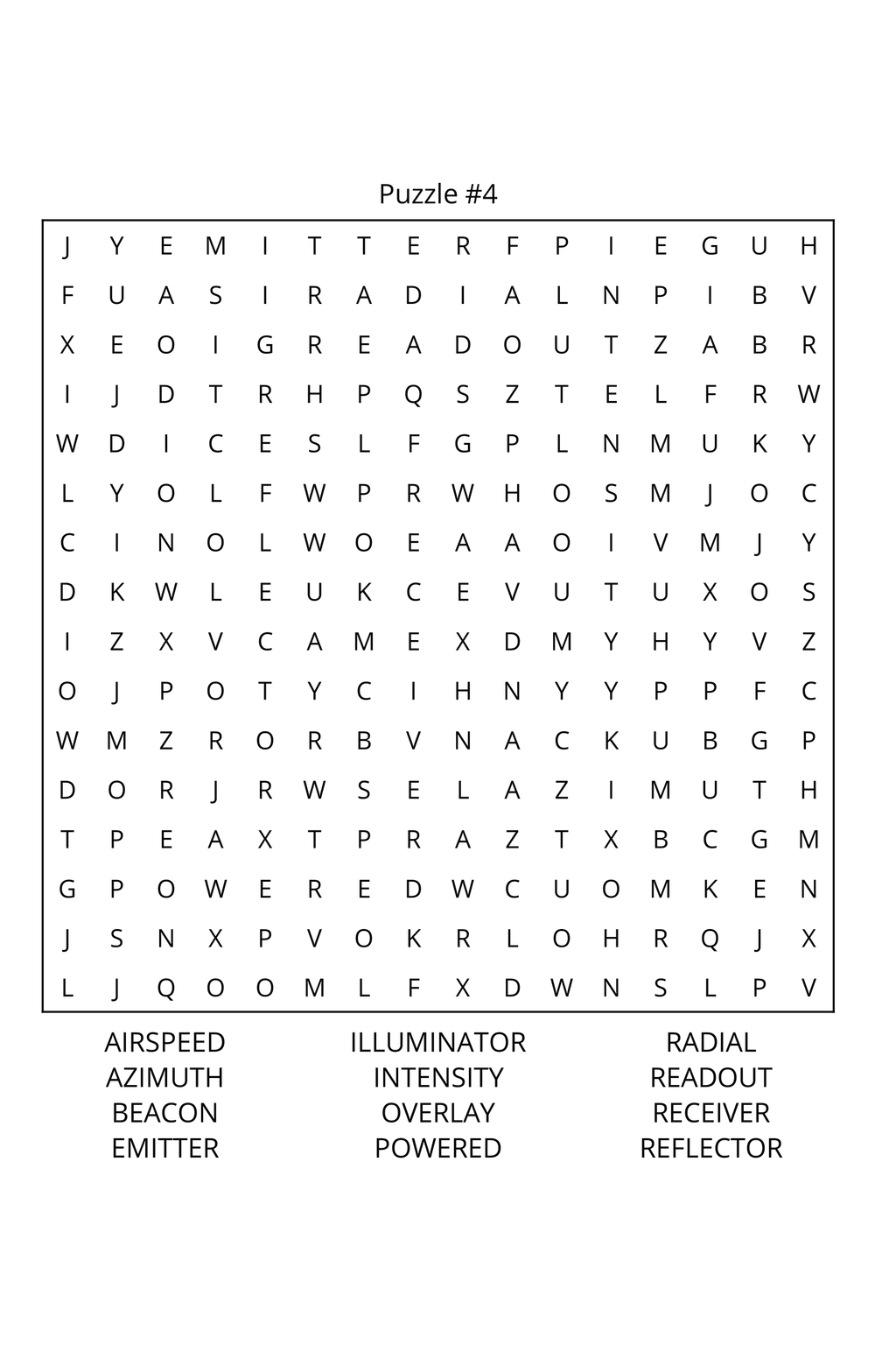 Air Traffic Control Word Search: Travel Size