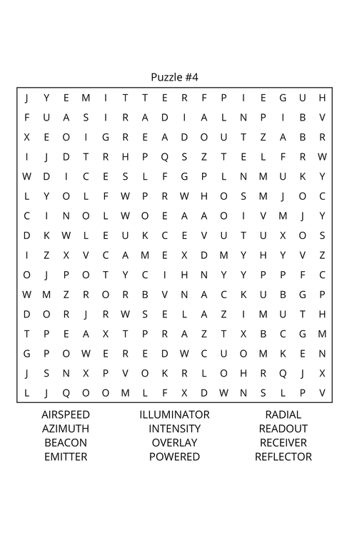 Air Traffic Control Word Search: Travel Size