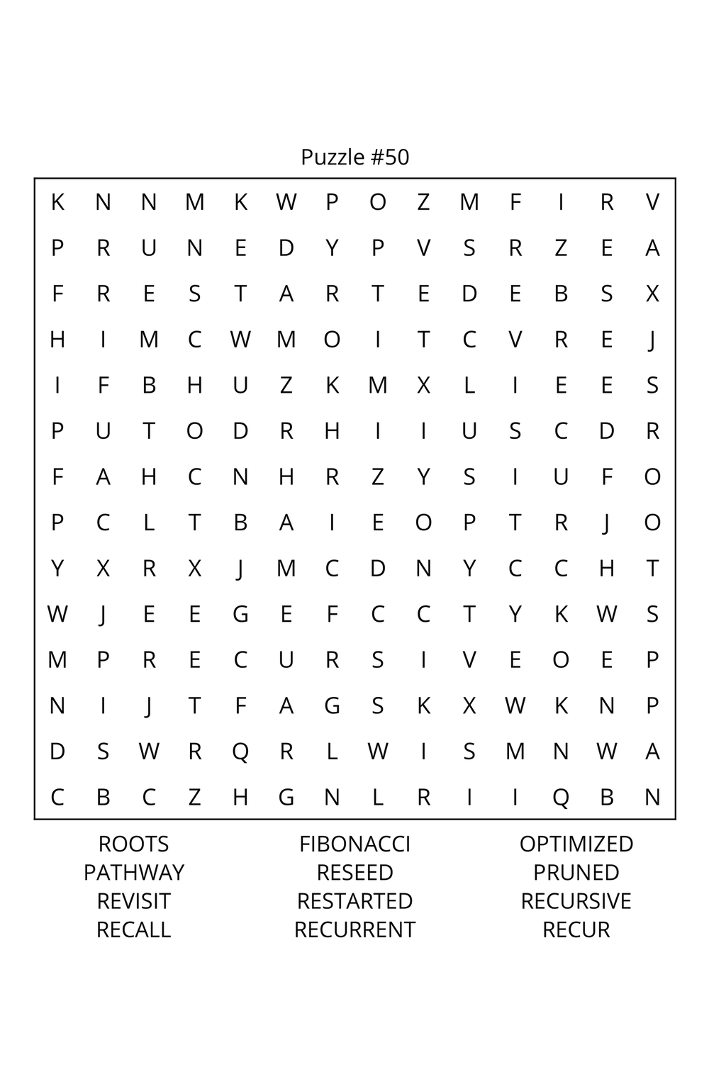 Computer Programming Word Search: Travel Size