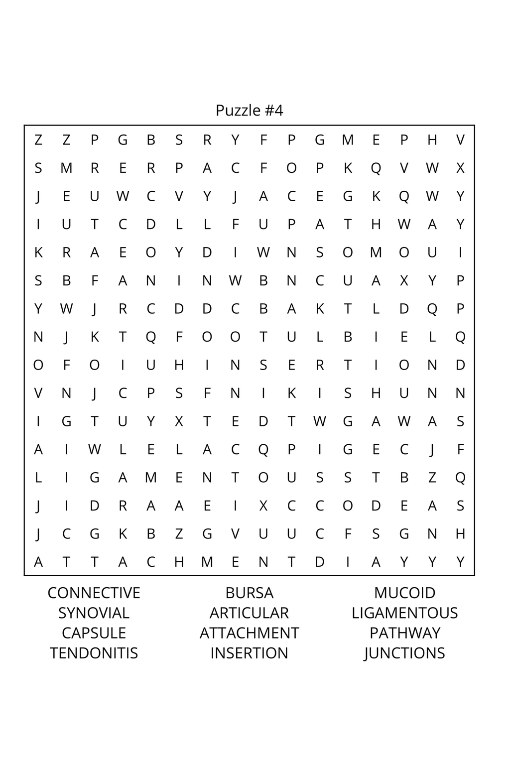 Human Anatomy Word Search: Travel Size