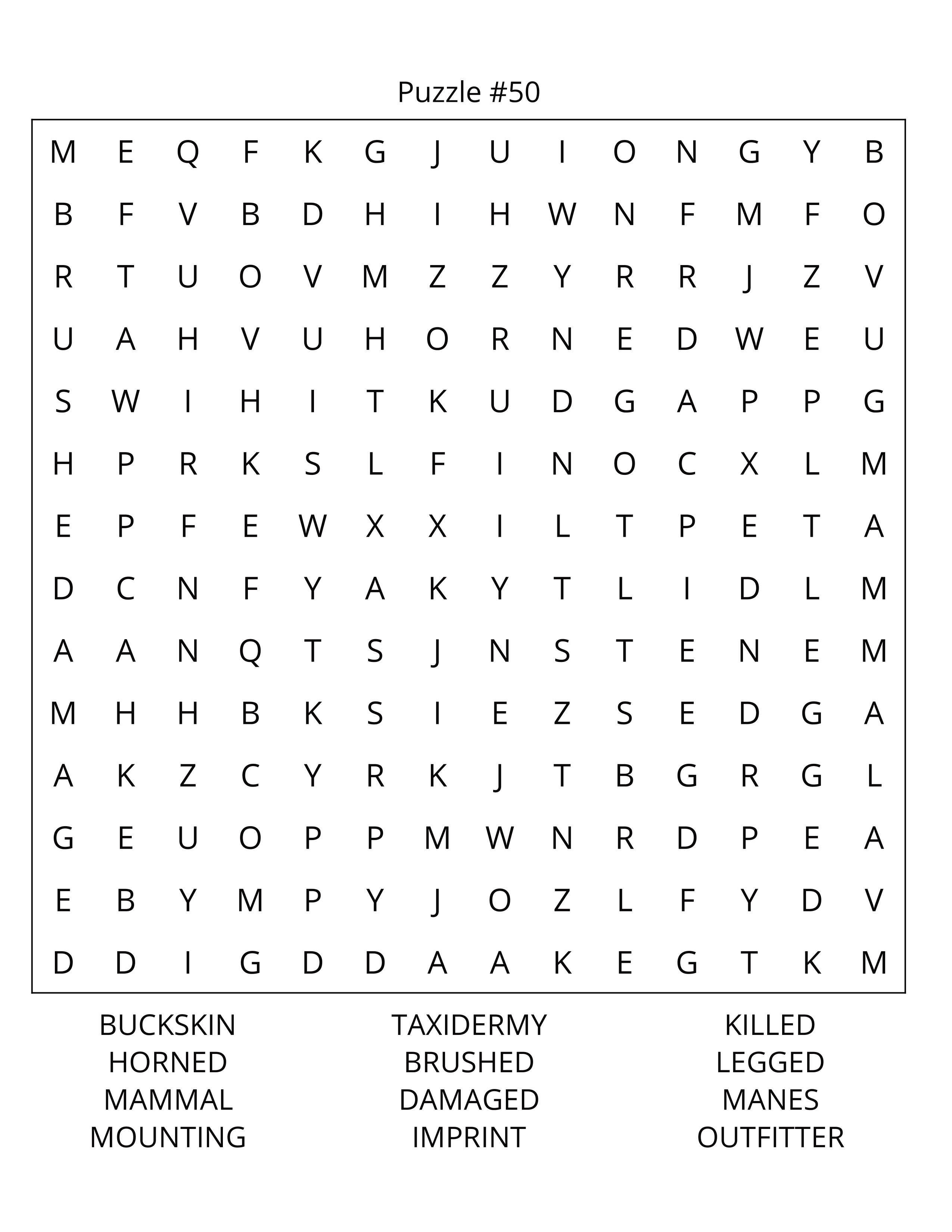 Hunting Word Search: Large Print