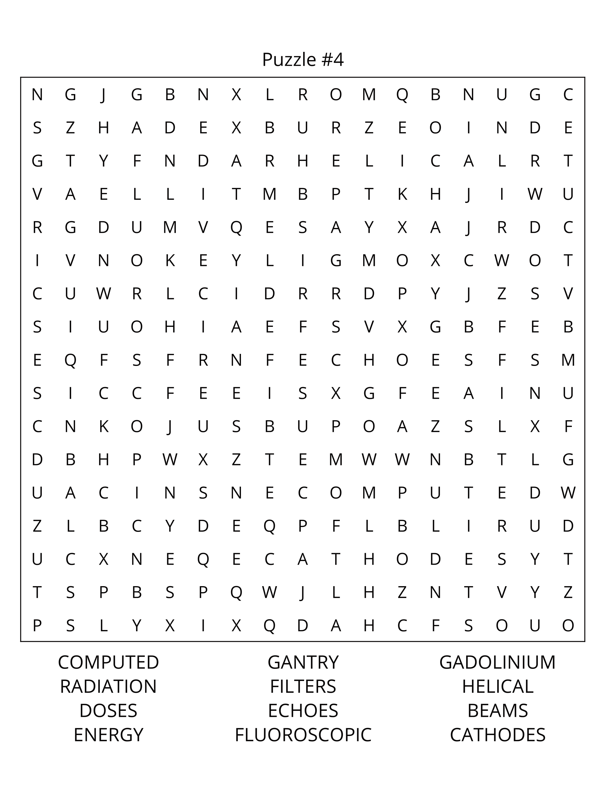 Medical Instruments Word Search: Large Print