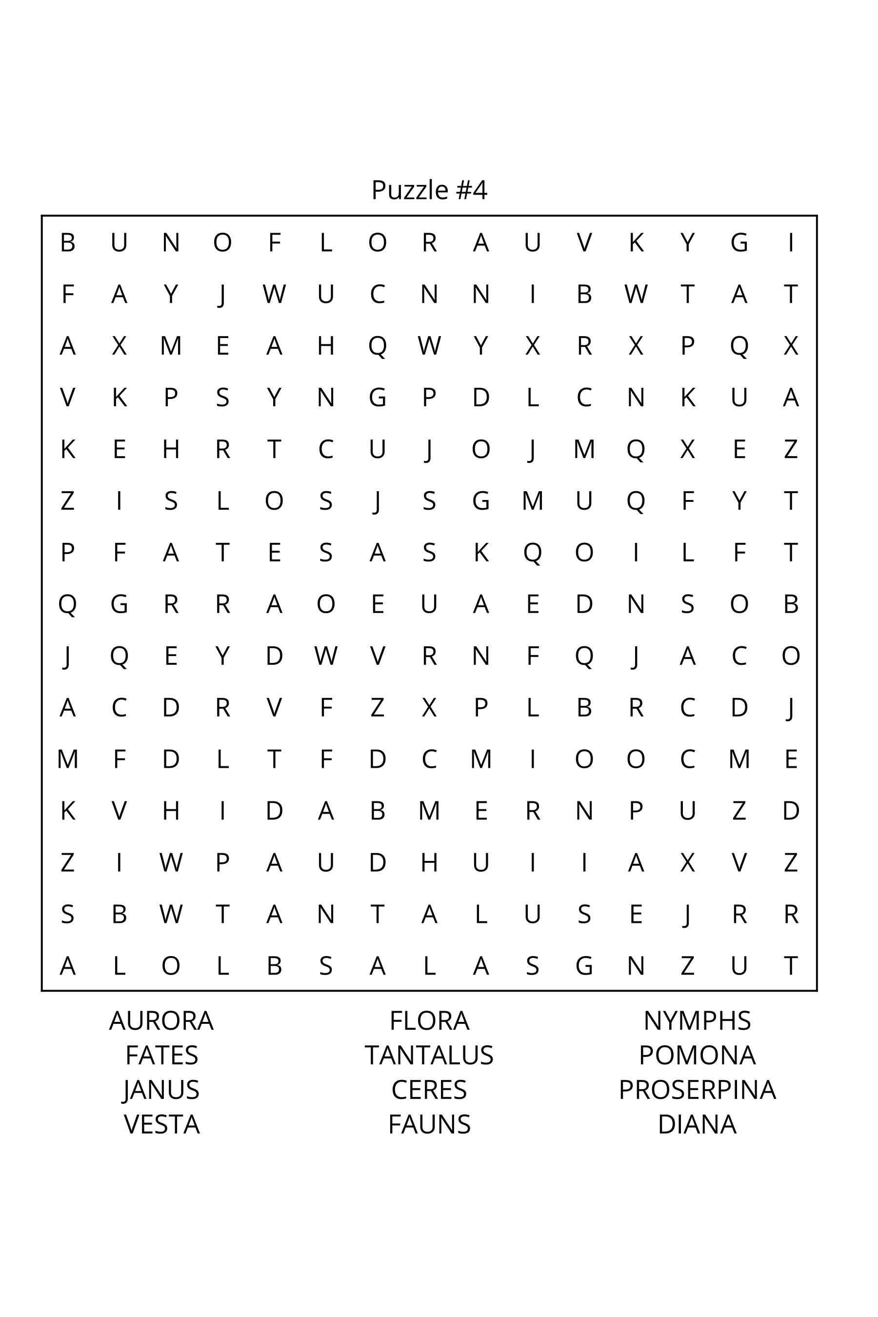 Mythology Word Search: Travel Size