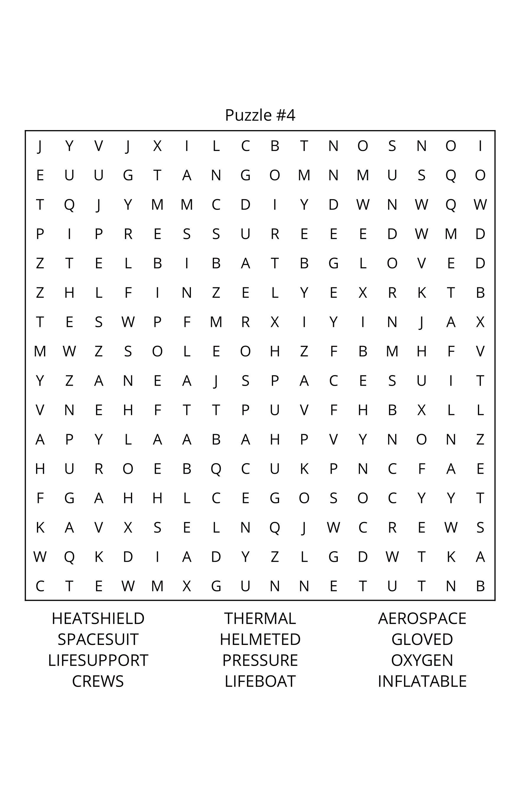 Space and Planets Word Search: Travel Size