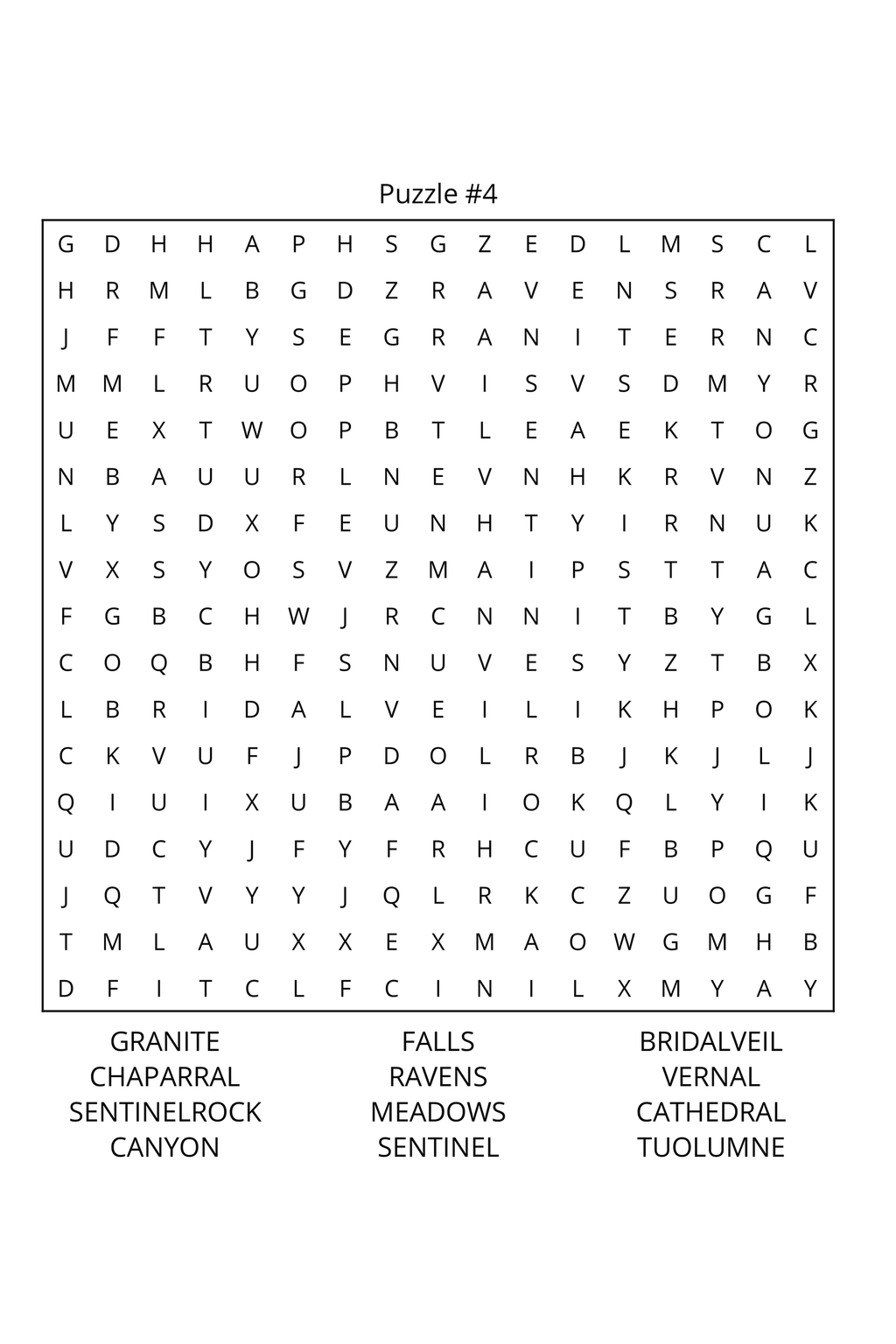 US Landmarks Word Search: Travel Size