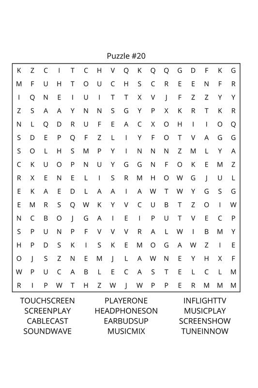 Airplane Pilots Word Search: Travel Size
