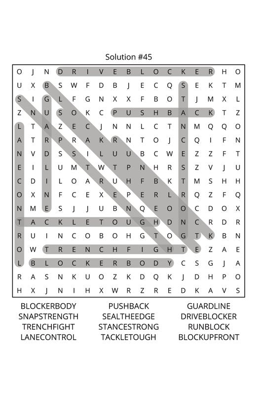 American Football Word Search: Travel Size