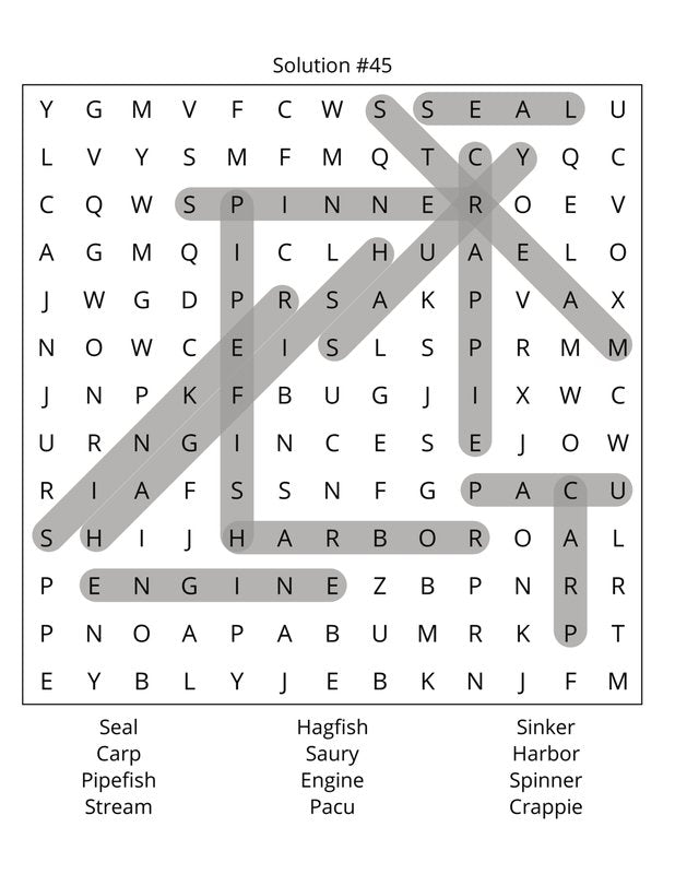 Fishing Word Search: Large Print