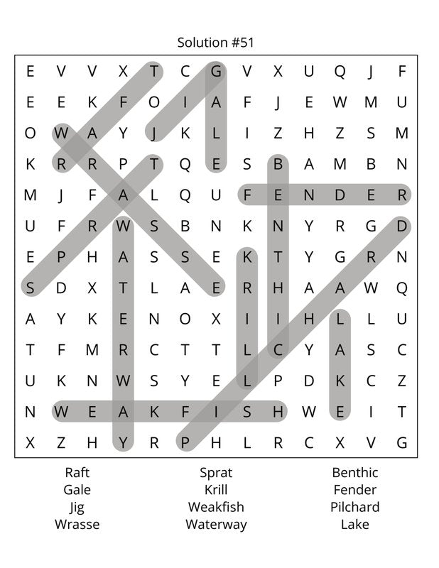 Fishing Word Search: Large Print