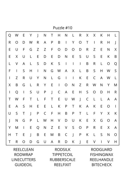 Fishing Word Search: Travel Size