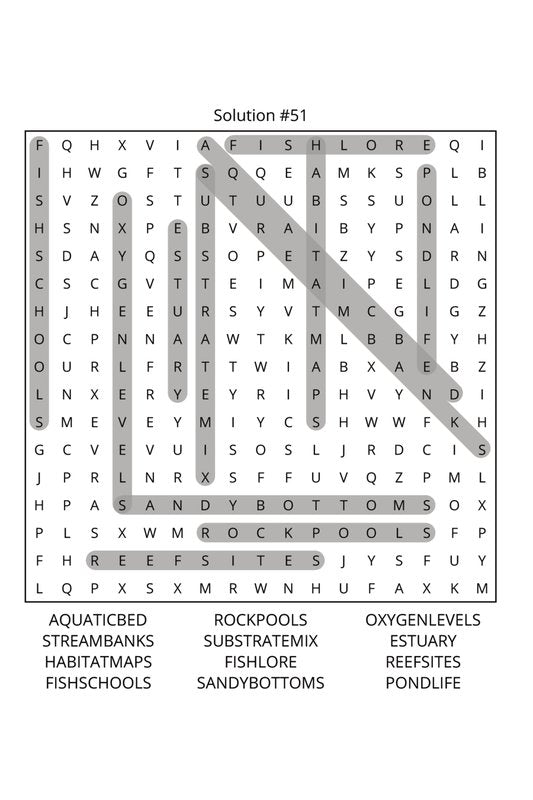 Fishing Word Search: Travel Size