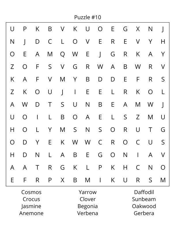 Gardening Word Search: Large Print
