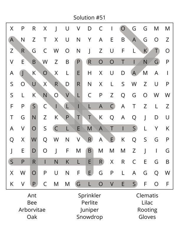 Gardening Word Search: Large Print
