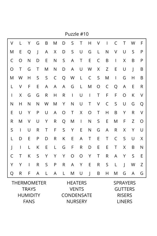 Gardening Word Search: Travel Size