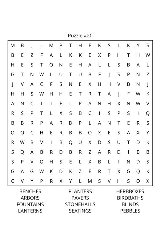 Gardening Word Search: Travel Size