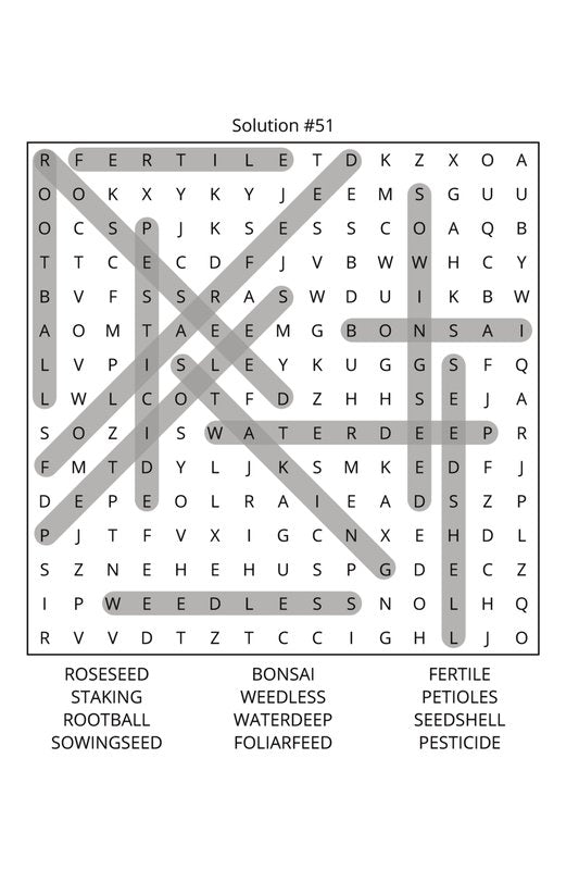 Gardening Word Search: Travel Size