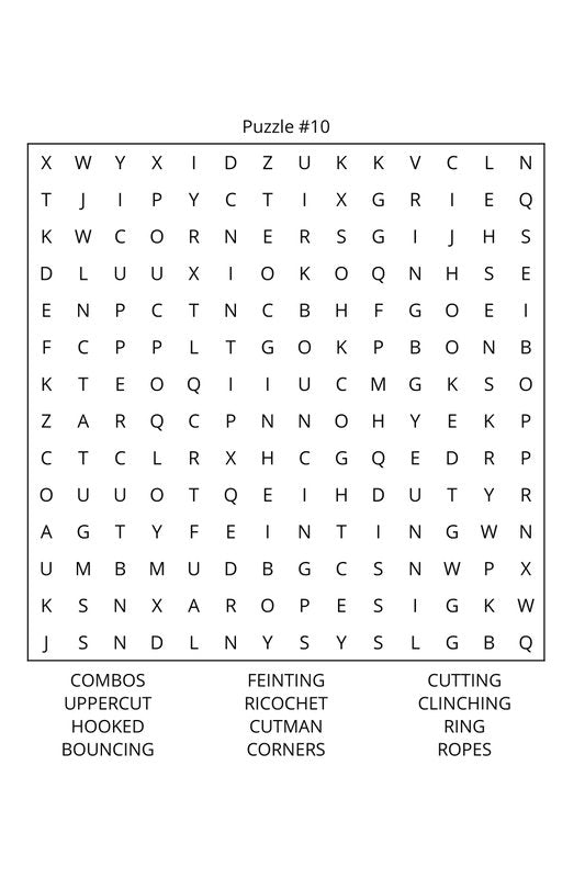 Martial Arts Word Search: Travel Size