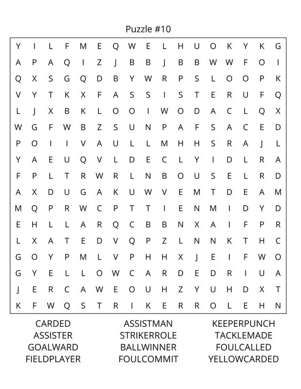 Soccer Word Search: Large Print
