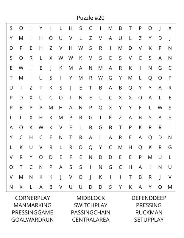 Soccer Word Search: Large Print
