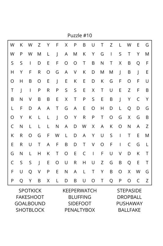 Soccer Word Search: Travel Size