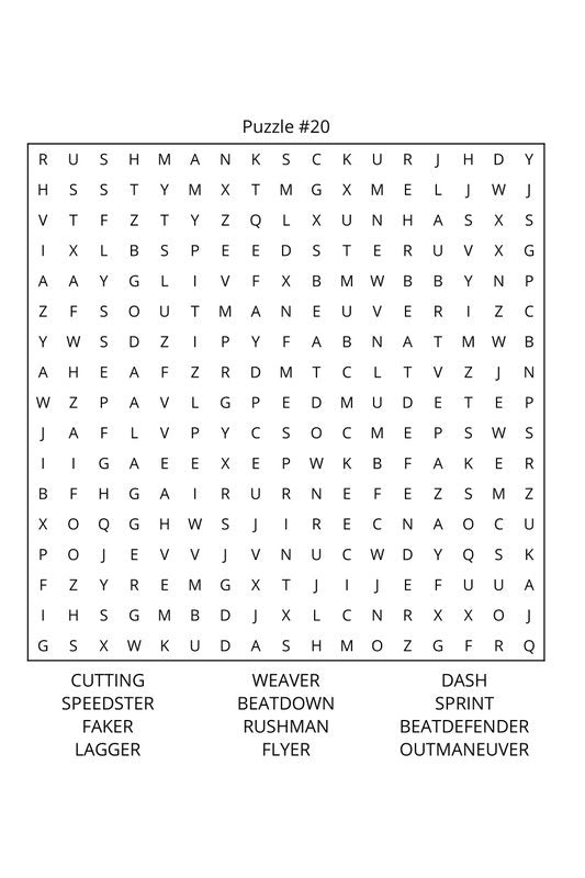 Soccer Word Search: Travel Size