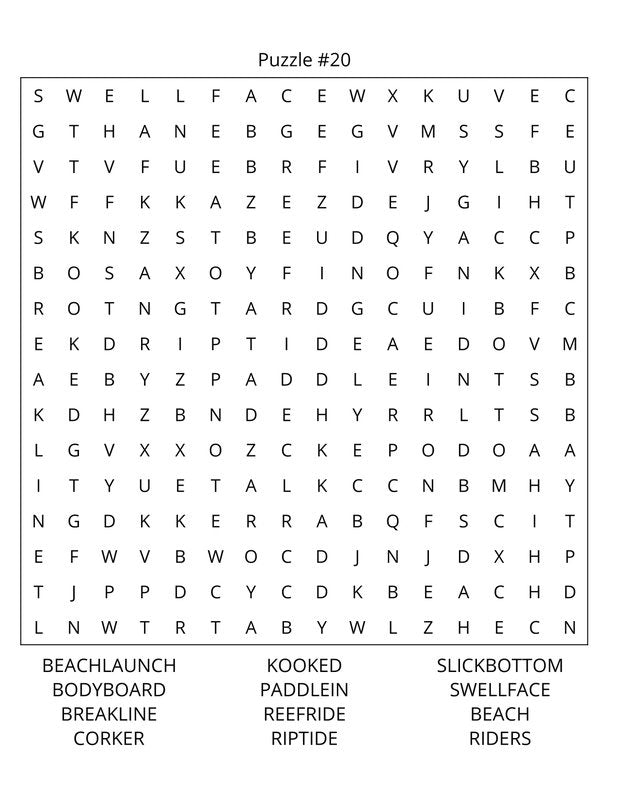 Watersports Word Search: Large Print